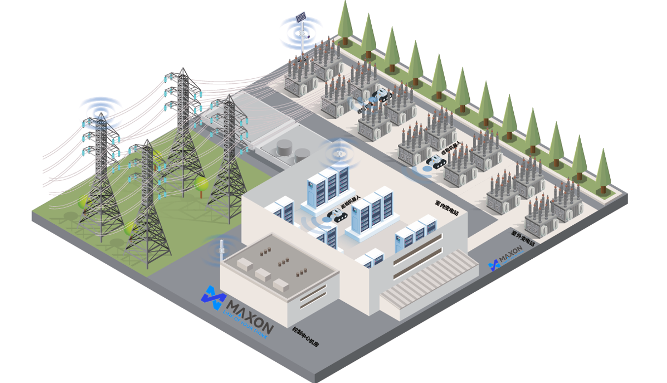 能源電力無(wú)線解決方案架構(gòu)示意